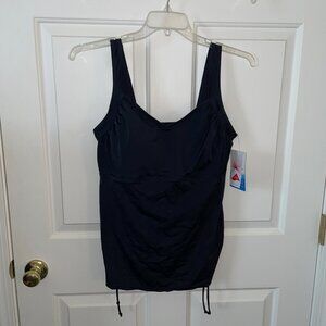 New Swimsuits For All Aquabelle Xtra Life Lycra Side Tie Tankini Size 24